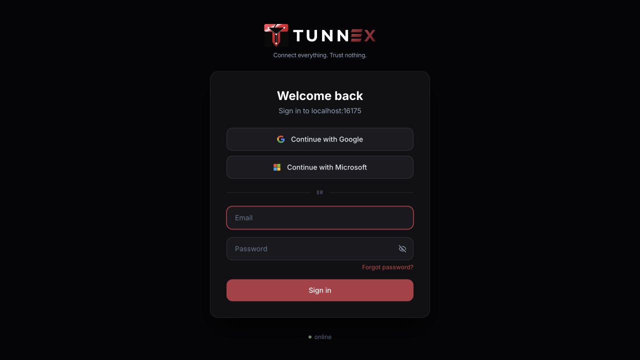 Welcome back sign-in screen with password and SSO choices